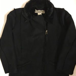 Lucky Brand Girls Faux Suede/Fur Jacket